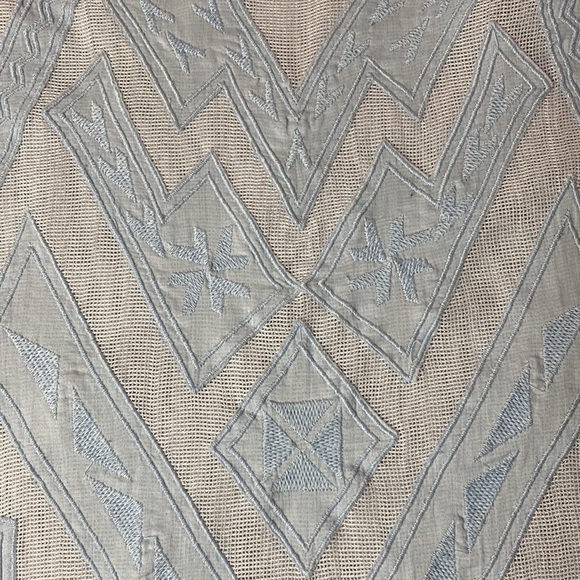 Meadow Rue | Sheer Embroidered Oversized Blouse S - Picture 4 of 7